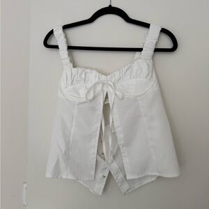 White Women's Sleeveless Top